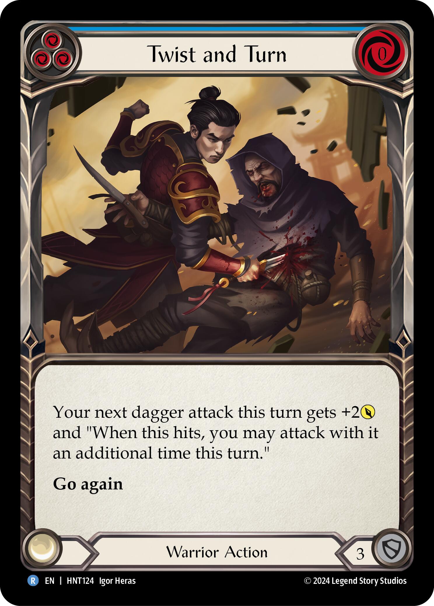 Twist and Turn (Blue) [HNT124] (The Hunted)  Rainbow Foil | Pegasus Games WI