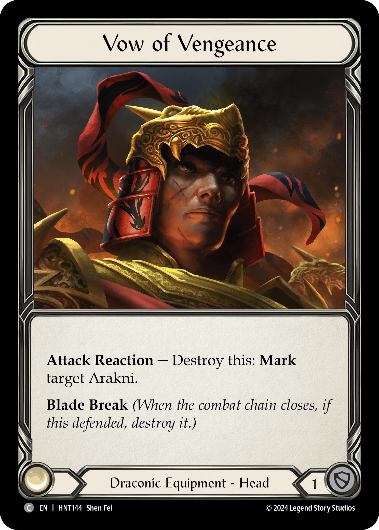 Vow of Vengeance [HNT144] (The Hunted)  Cold Foil | Pegasus Games WI