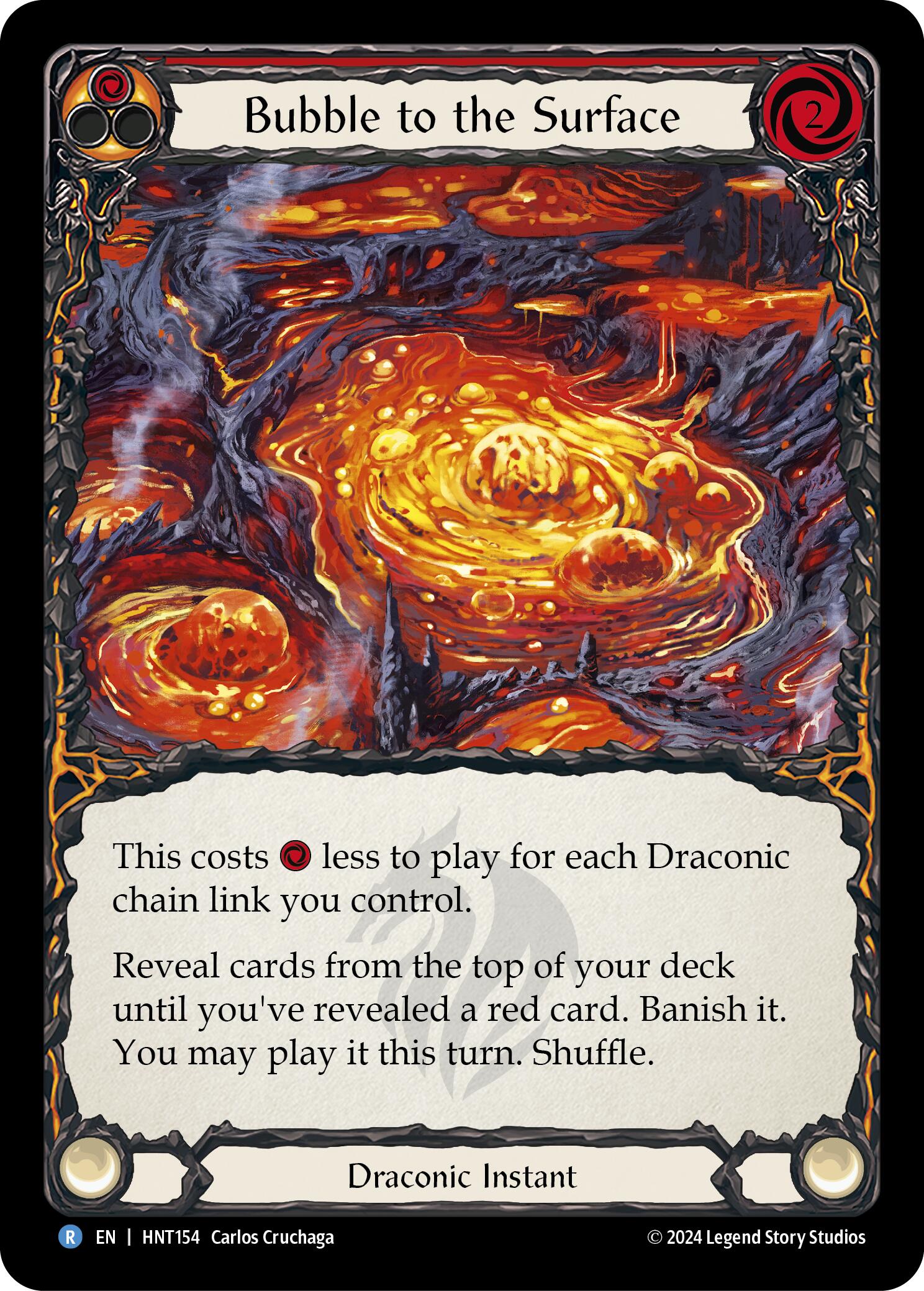 Bubble to the Surface (Red) [HNT154] (The Hunted)  Rainbow Foil | Pegasus Games WI