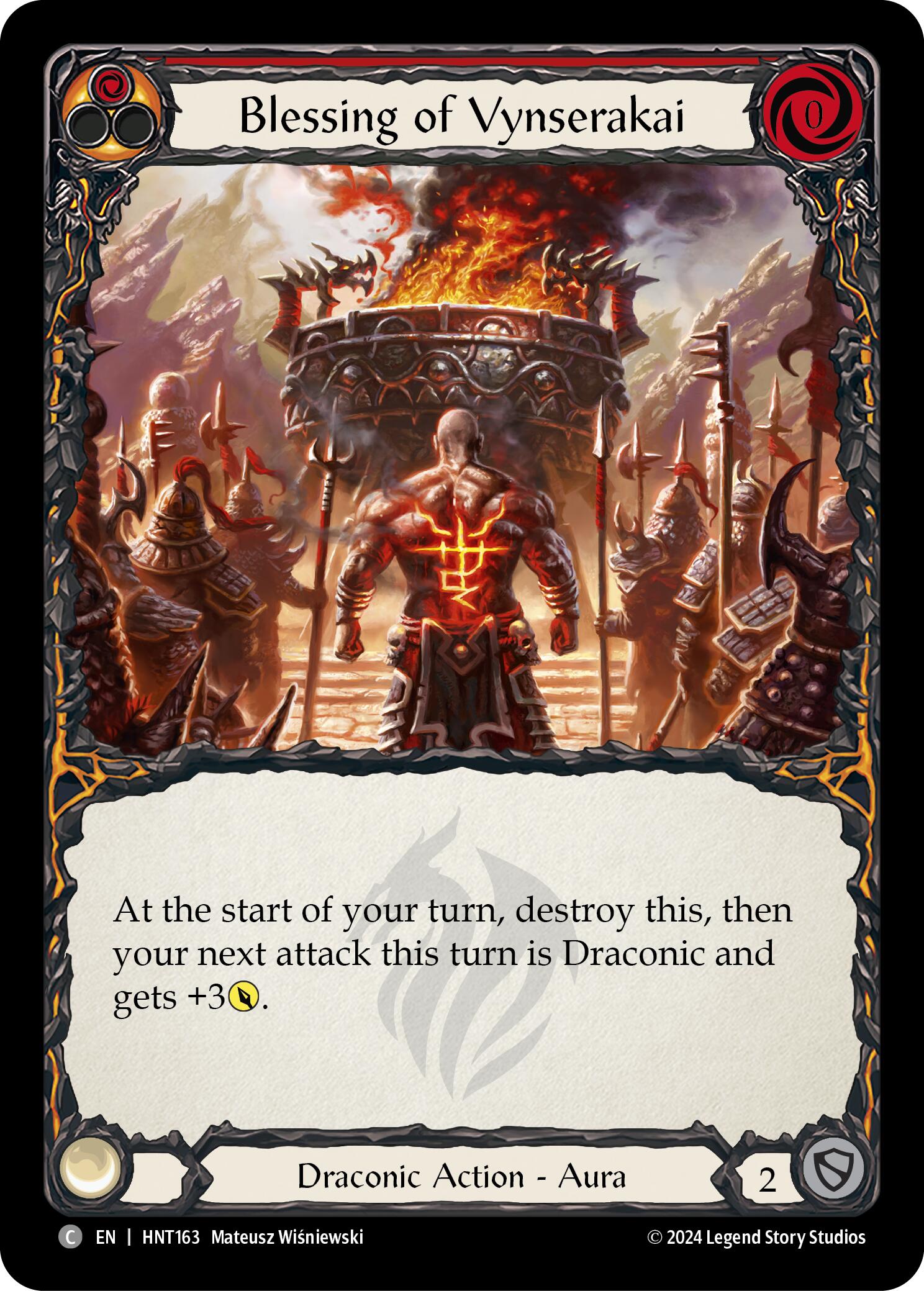 Blessing of Vynserakai (Red) [HNT163] (The Hunted) | Pegasus Games WI