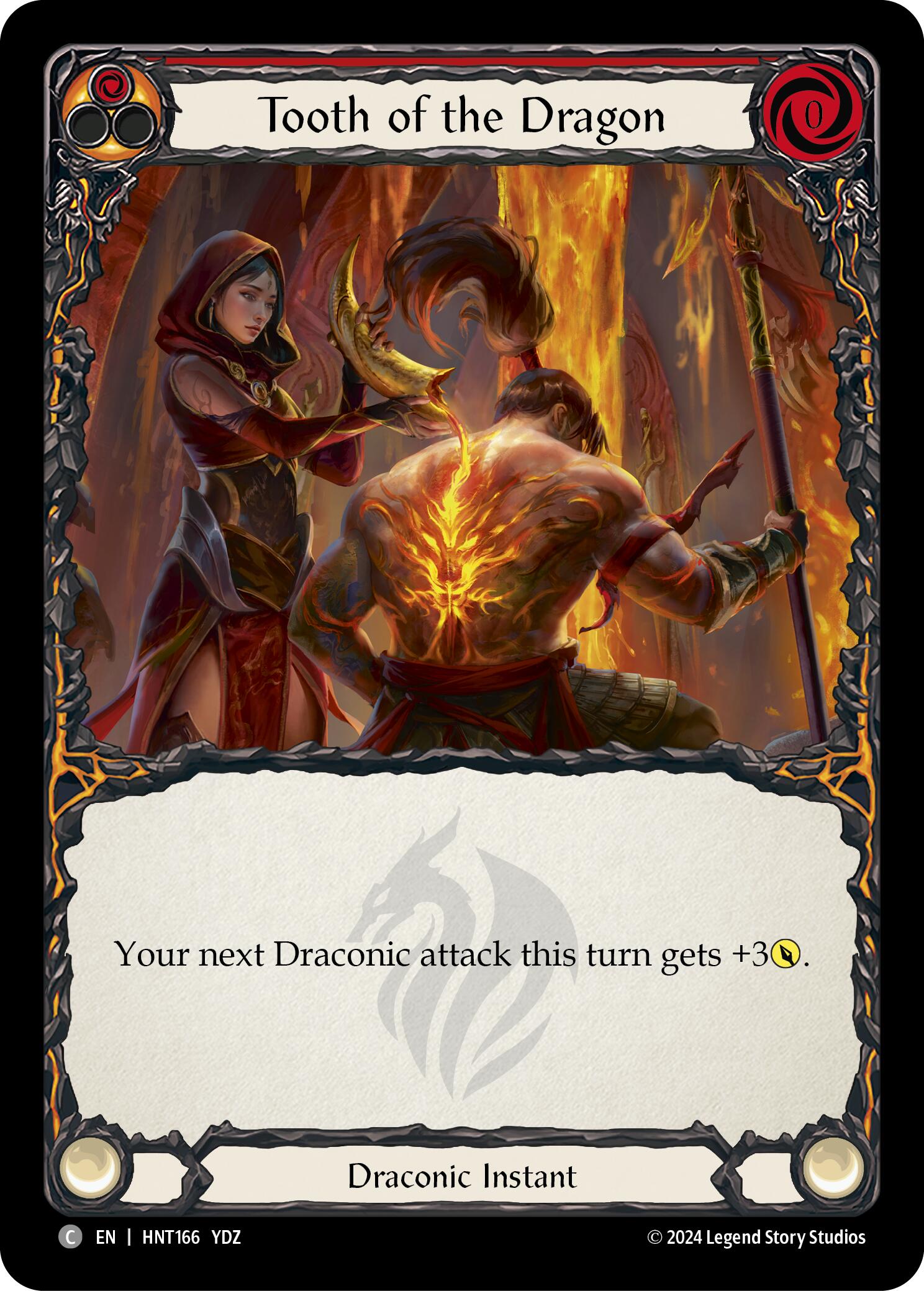 Tooth of the Dragon (Red) [HNT166] (The Hunted)  Rainbow Foil | Pegasus Games WI