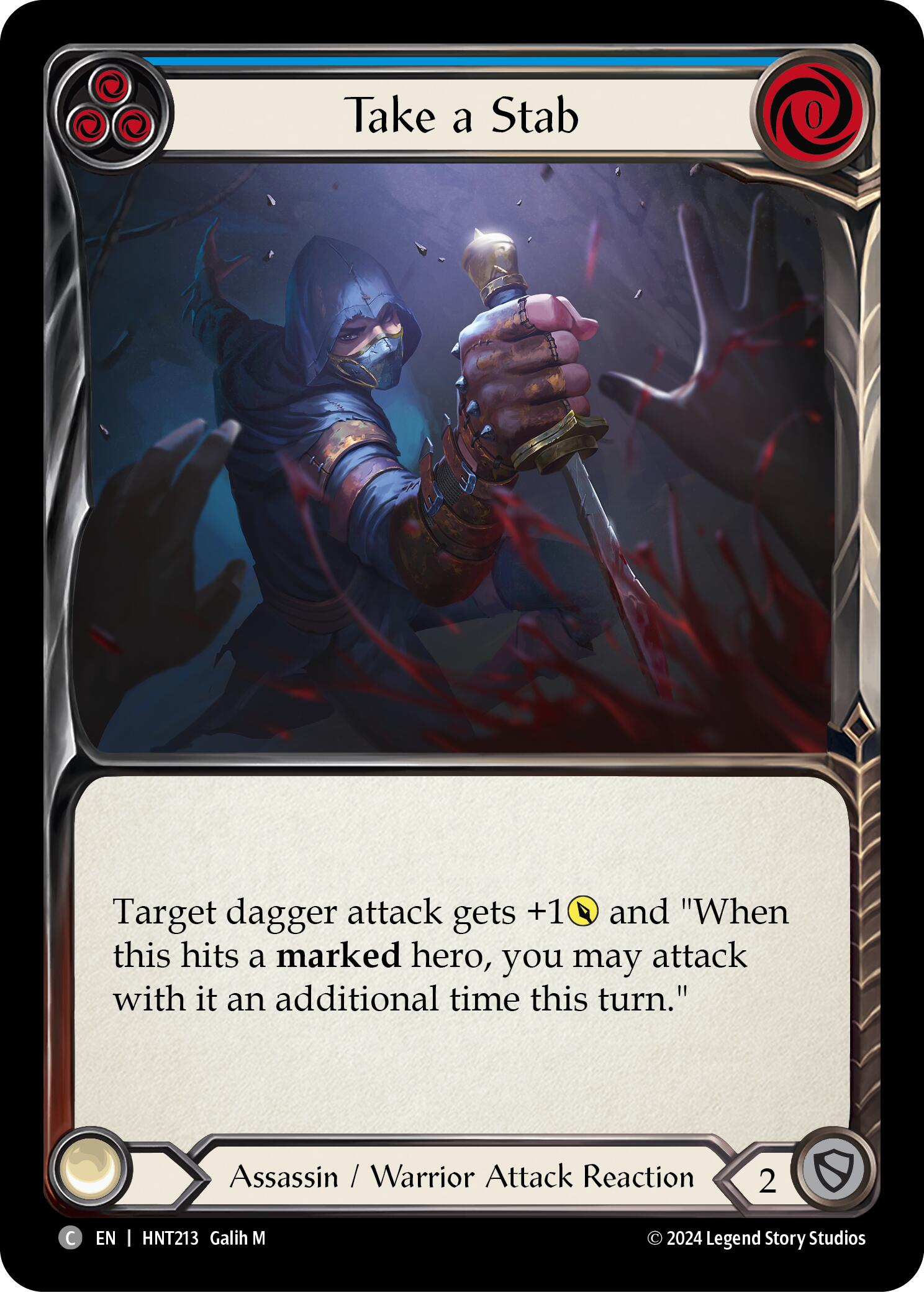 Take a Stab (Blue) [HNT213] (The Hunted) | Pegasus Games WI