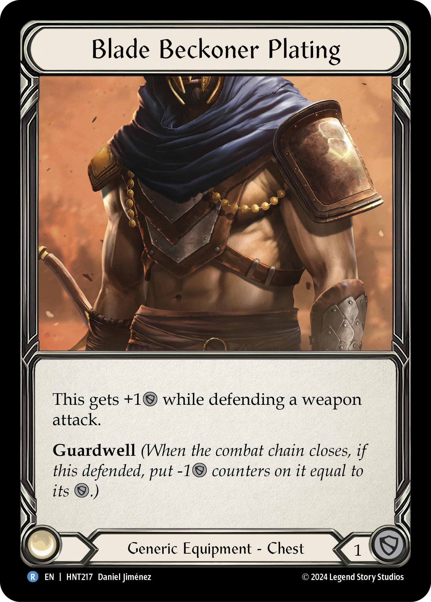 Blade Beckoner Plating [HNT217] (The Hunted)  Cold Foil | Pegasus Games WI