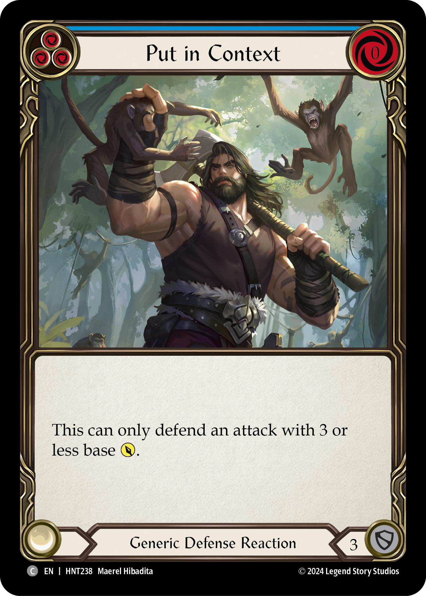 Put in Context (Blue) [HNT238] (The Hunted)  Rainbow Foil | Pegasus Games WI