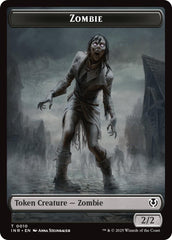 Zombie (0010) // Blood Double-Sided Token [Innistrad Remastered Tokens] | Pegasus Games WI