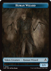 Human Wizard // Emblem - Jace, Unraveler of Secrets Double-Sided Token [Innistrad Remastered Tokens] | Pegasus Games WI