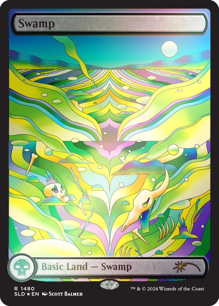 Swamp (1480) (Rainbow Foil) [Secret Lair Drop Series] | Pegasus Games WI