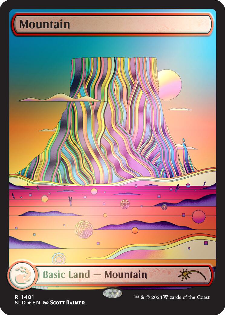 Mountain (1481) (Rainbow Foil) [Secret Lair Drop Series] | Pegasus Games WI