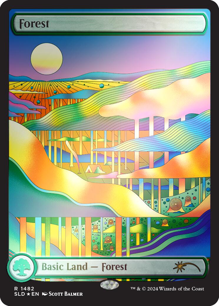 Forest (1482) (Rainbow Foil) [Secret Lair Drop Series] | Pegasus Games WI
