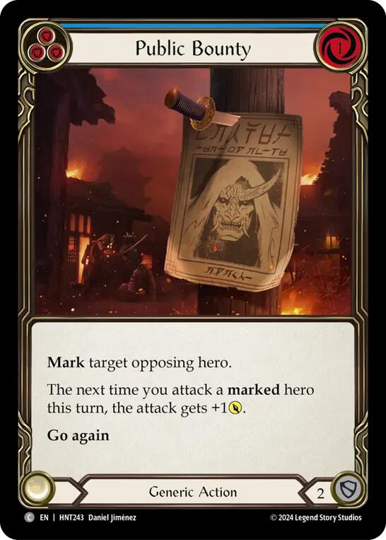 Public Bounty (Blue) [HNT243] (The Hunted) | Pegasus Games WI