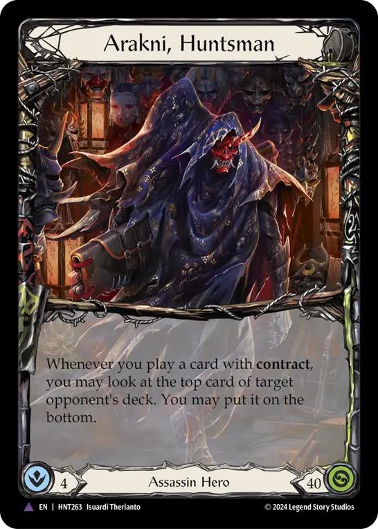 Arakni, Huntsman (Marvel) [HNT263] (The Hunted)  Cold Foil | Pegasus Games WI