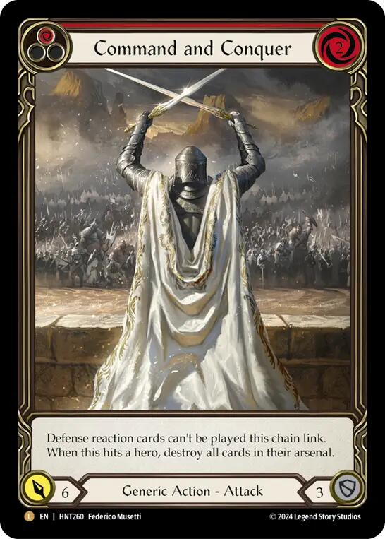 Command and Conquer (Extended Art) [HNT260] (The Hunted)  Rainbow Foil | Pegasus Games WI