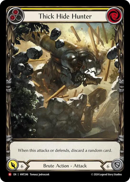 Thick Hide Hunter (Extended Art) [HNT246] (The Hunted)  Rainbow Foil | Pegasus Games WI