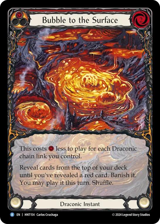 Bubble to the Surface (Red) (Extended Art) [HNT154] (The Hunted)  Rainbow Foil | Pegasus Games WI