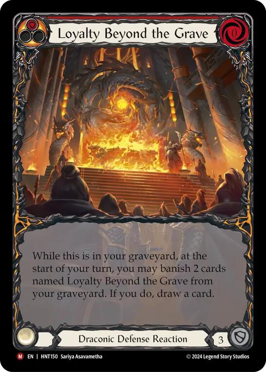 Loyalty Beyond the Grave (Extended Art) [HNT150] (The Hunted)  Rainbow Foil | Pegasus Games WI