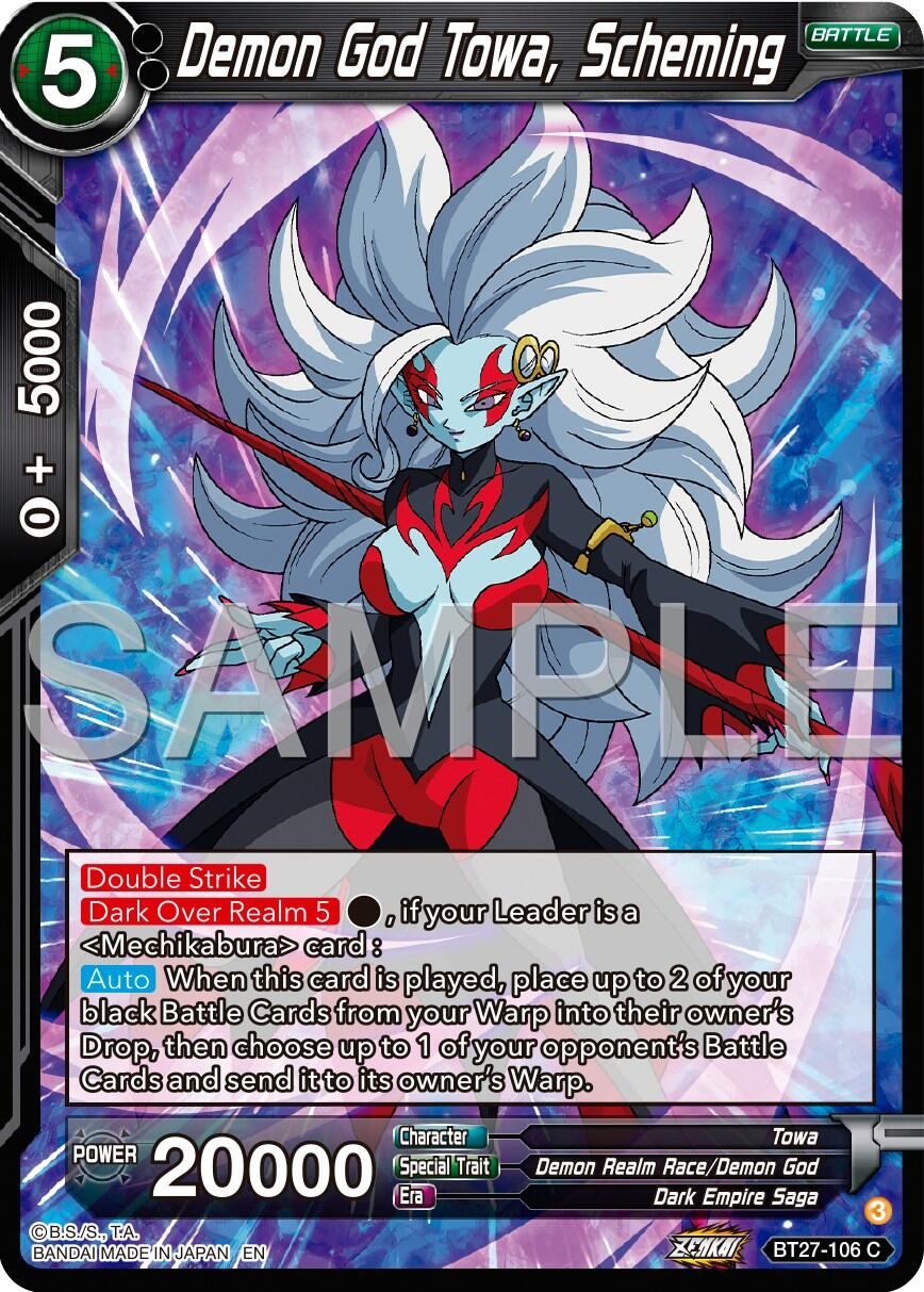 Demon God Towa, Scheming (BT27-106) [History of Z] | Pegasus Games WI