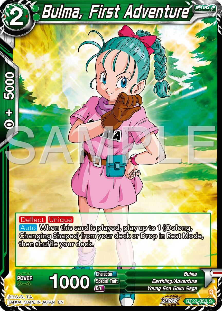 Bulma, First Adventure (BT27-053) [History of Z] | Pegasus Games WI