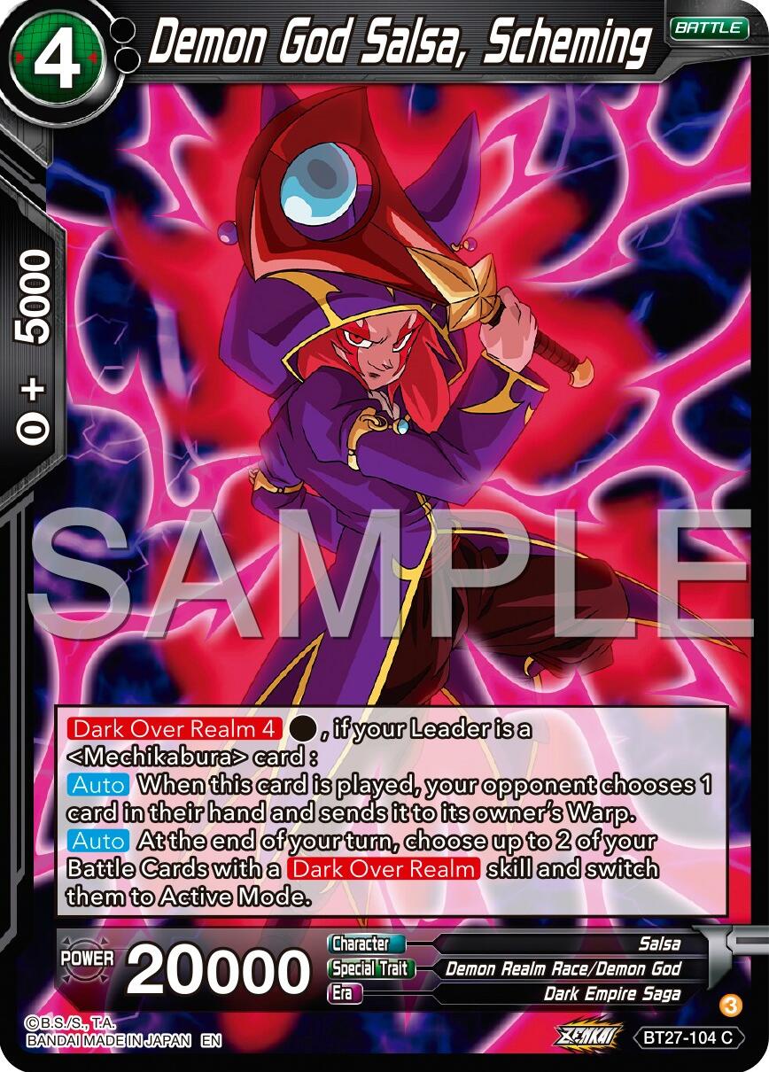 Demon God Salsa, Scheming (BT27-104) [History of Z] | Pegasus Games WI