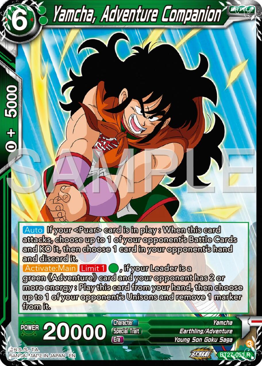 Yamcha, Adventure Companion (BT27-051) [History of Z] | Pegasus Games WI