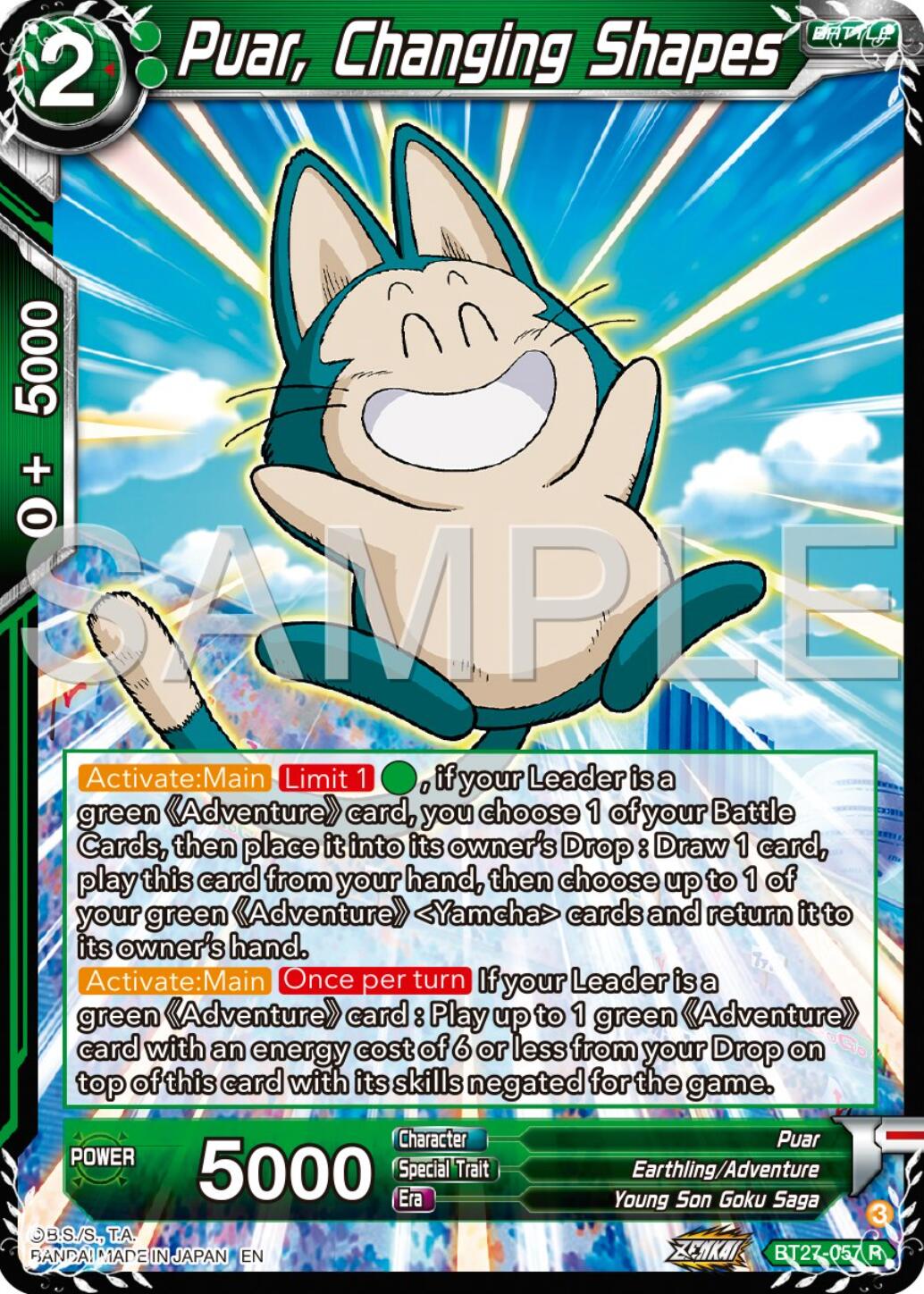 Puar, Changing Shapes (BT27-057) [History of Z] | Pegasus Games WI