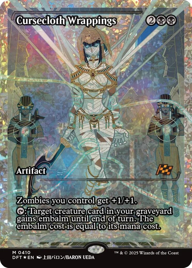 Cursecloth Wrappings (Showcase Fracture Foil) (Japanese) [Aetherdrift] | Pegasus Games WI