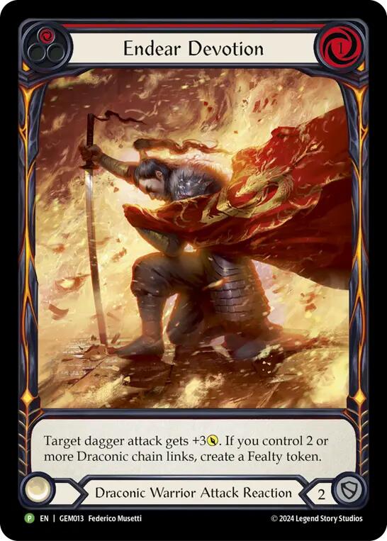 Endear Devotion [GEM013] (GEM Pack 1)  Rainbow Foil | Pegasus Games WI