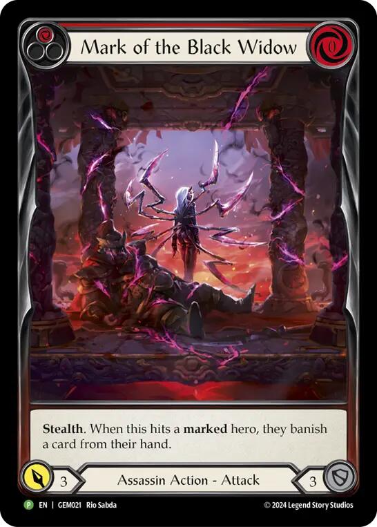 Mark of the Black Widow [GEM021] (GEM Pack 1)  Rainbow Foil | Pegasus Games WI