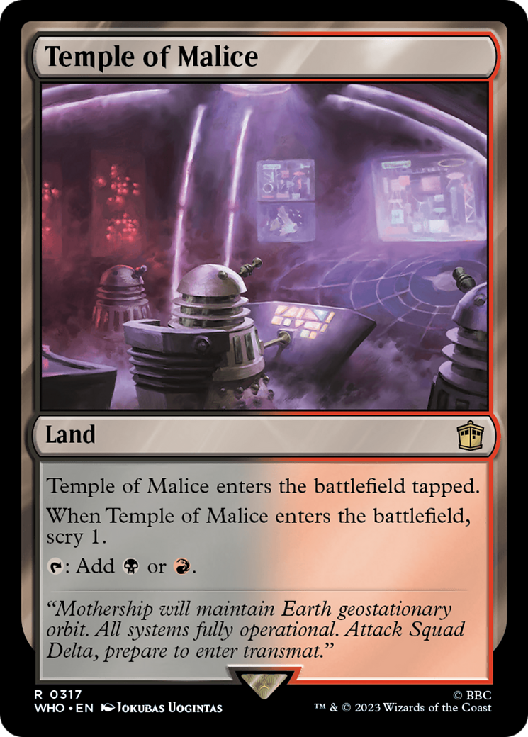 Temple of Malice [Doctor Who] | Pegasus Games WI