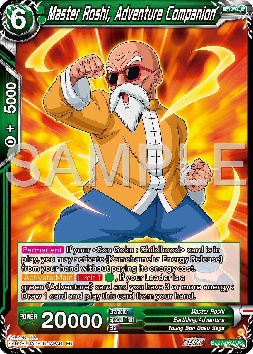 Master Roshi, Adventure Companion (BT27-052) [History of Z] | Pegasus Games WI