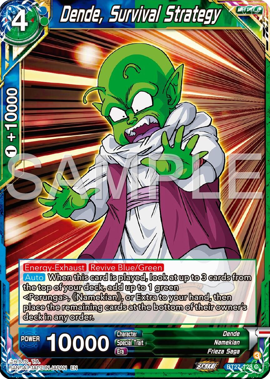 Dende, Survival Strategy (BT27-128) [History of Z] | Pegasus Games WI