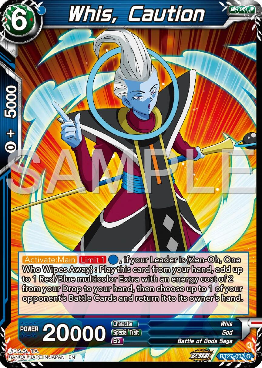 Whis, Caution (BT27-037) [History of Z] | Pegasus Games WI