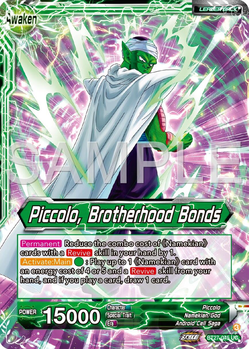 Piccolo // Piccolo, Brotherhood Bands (BT27-045) [History of Z] | Pegasus Games WI