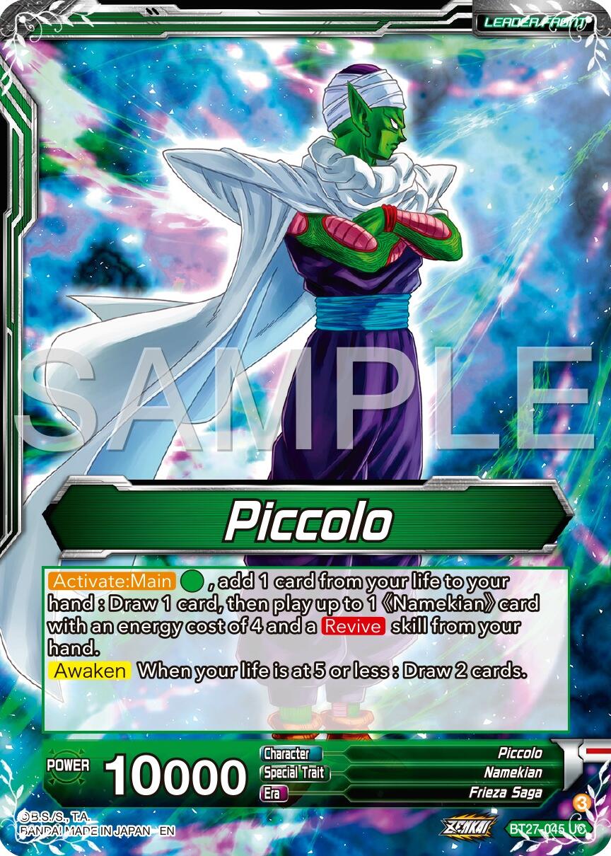 Piccolo // Piccolo, Brotherhood Bands (BT27-045) [History of Z] | Pegasus Games WI