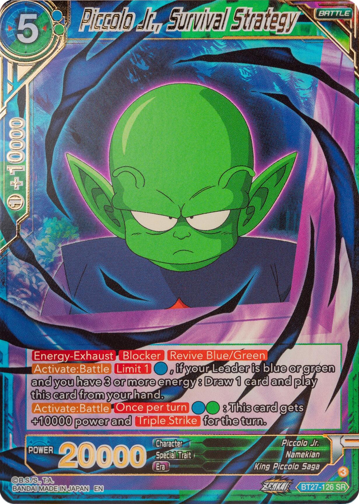 Piccolo Jr., Survival Strategy (BT27-126) [History of Z] | Pegasus Games WI