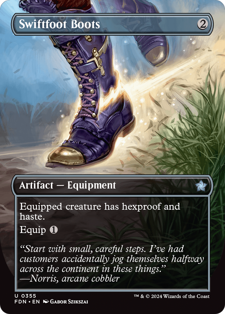 Swiftfoot Boots (Borderless) [Foundations] | Pegasus Games WI