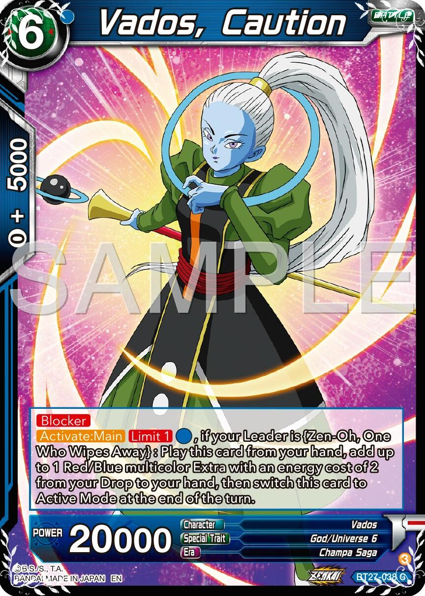 Vados, Caution (BT27-038) [History of Z] | Pegasus Games WI
