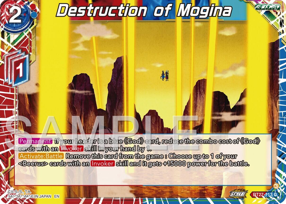 Destruction of Mogina (BT27-113) [History of Z] | Pegasus Games WI