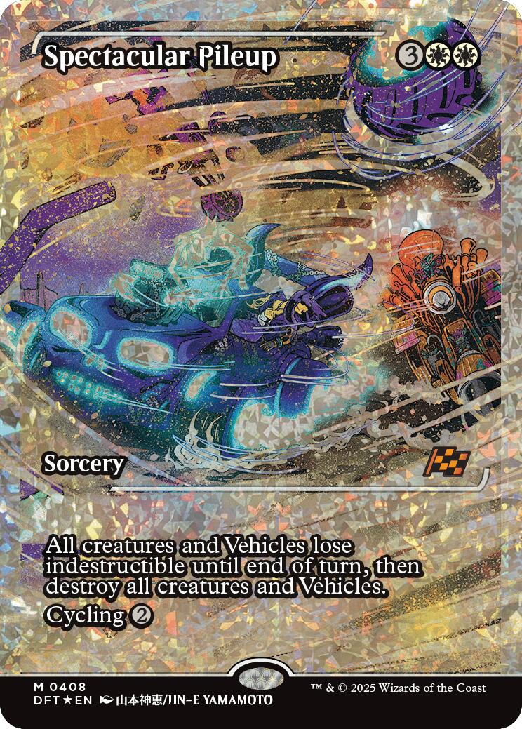 Spectacular Pileup (Showcase Fracture Foil) (Japanese) [Aetherdrift] | Pegasus Games WI