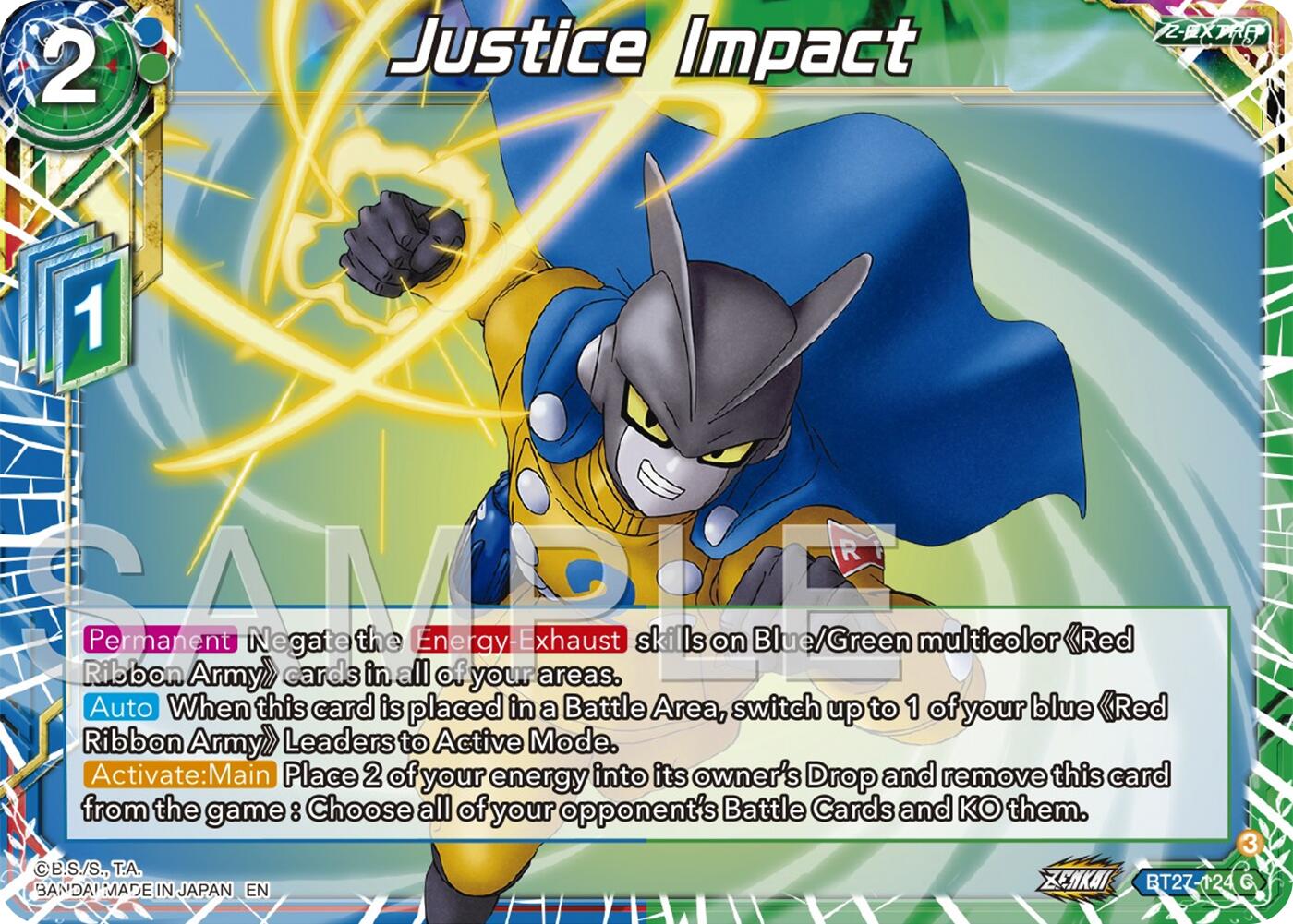 Justice Impact (BT27-124) [History of Z] | Pegasus Games WI