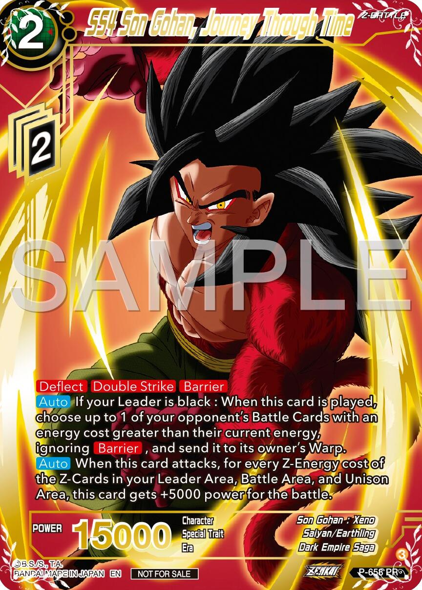 SS4 Son Gohan, Journey Through Time (Gold Stamped) (P-658) [Promotion Cards] | Pegasus Games WI