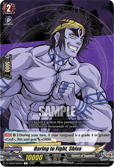 Raring to Fight, Shiva (D-TB02/066EN) [Record of Ragnarok] | Pegasus Games WI