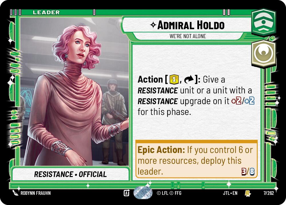 Admiral Holdo - We're Not Alone (007/262) (007/257) [Jump to Lightspeed] | Pegasus Games WI
