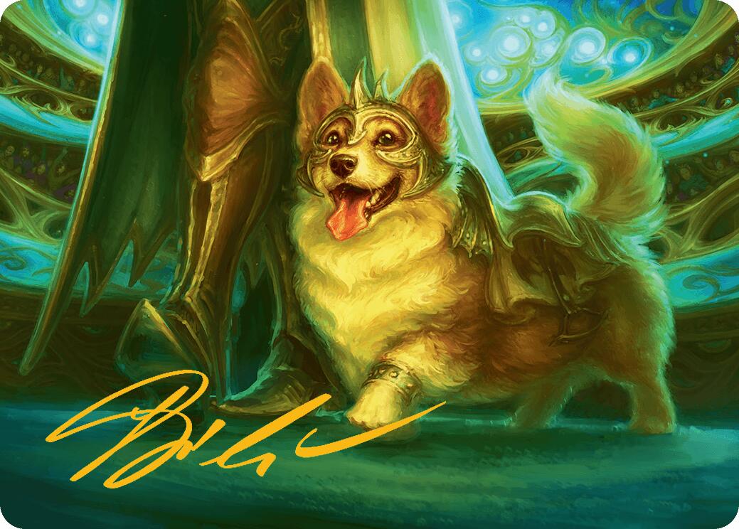 District Mascot Art Card (30/54) (Gold-Stamped Signature) [Aetherdrift Art Series] | Pegasus Games WI