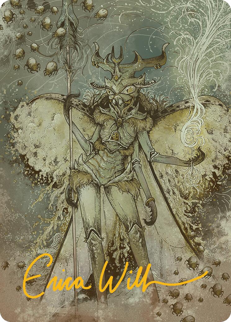 Aatchik, Emerald Radian Art Card (6/54) (Gold-Stamped Signature) [Aetherdrift Art Series] | Pegasus Games WI