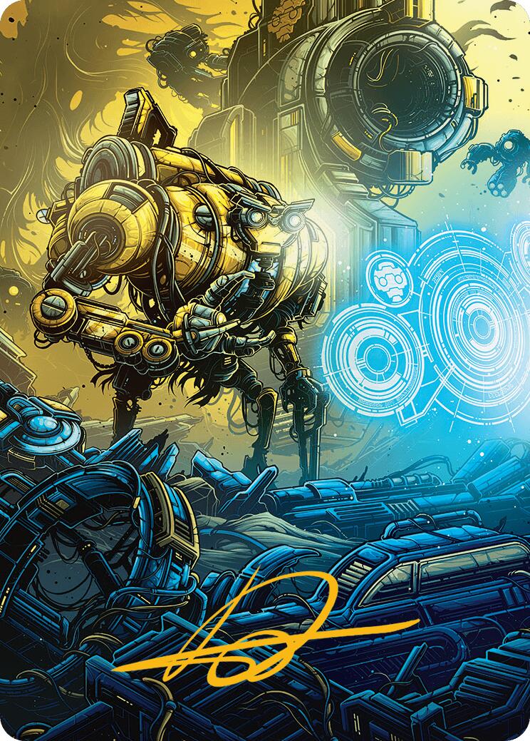 Mendicant Core, Guidelight Art Card (1/54) (Gold-Stamped Signature) [Aetherdrift Art Series] | Pegasus Games WI