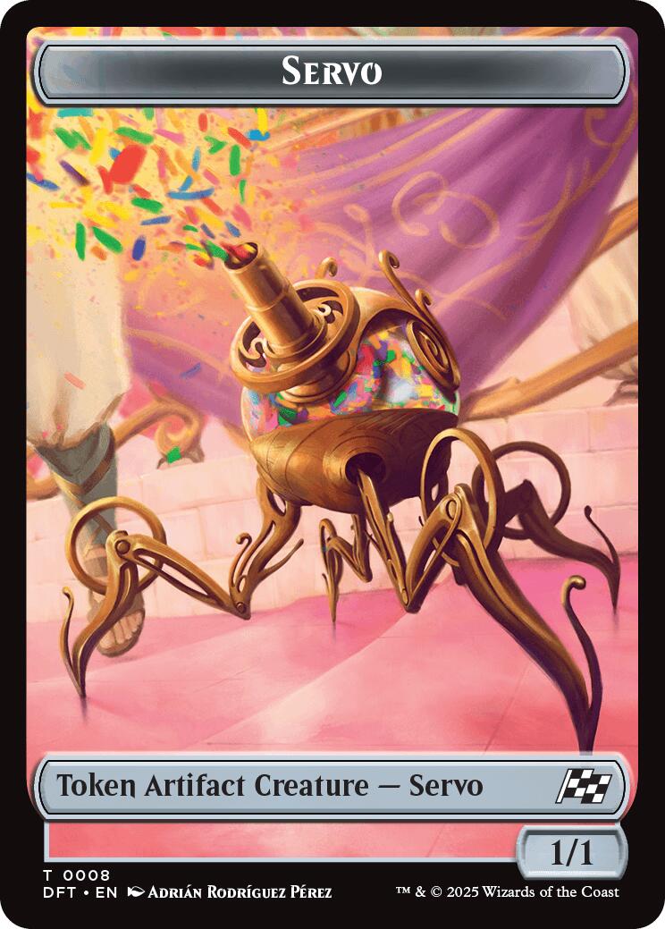 Servo // Thopter (0009) Double-Sided Token [Aetherdrift Tokens] | Pegasus Games WI