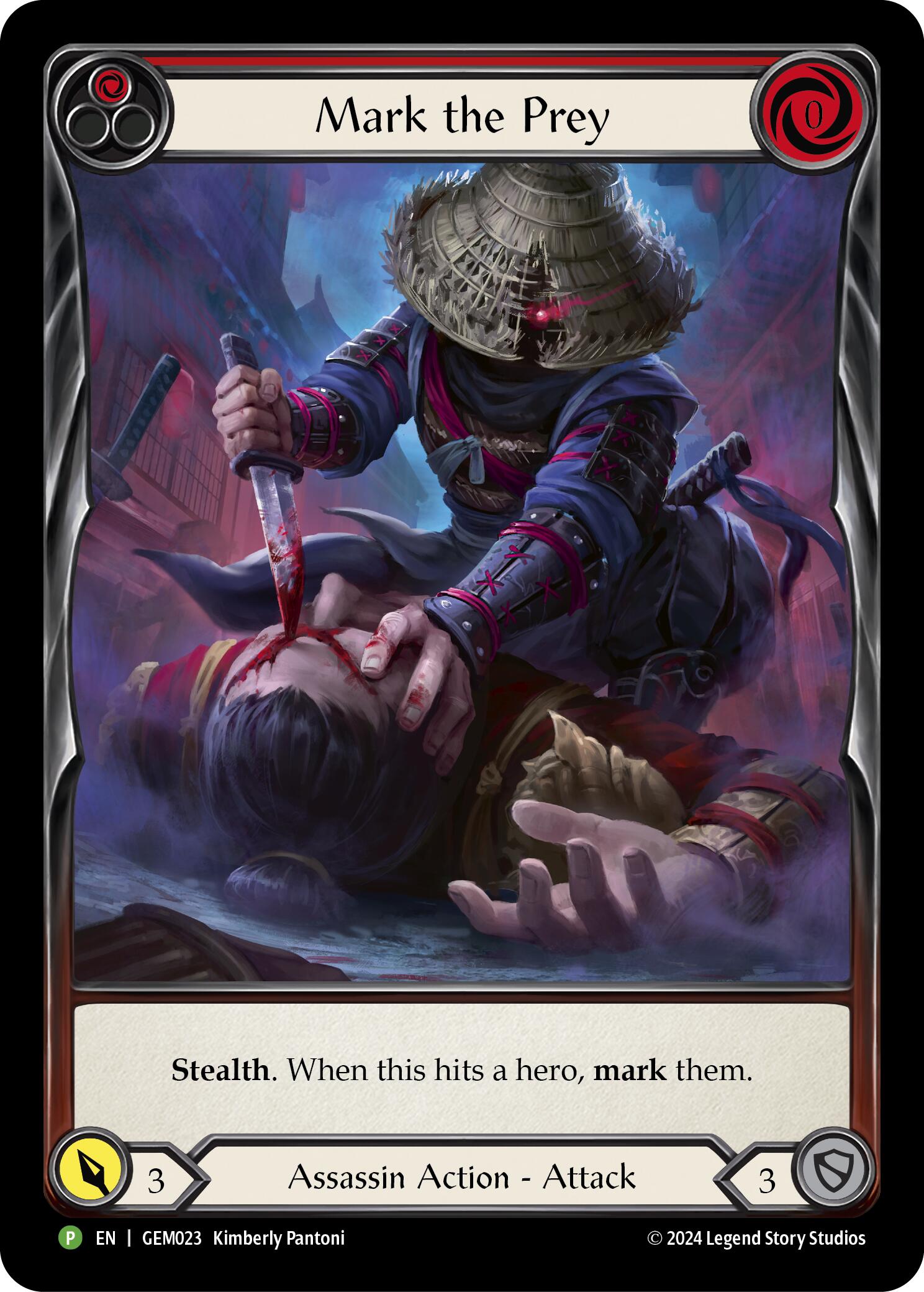 Mark the Prey (Red) [GEM023] (GEM Pack 1)  Rainbow Foil | Pegasus Games WI