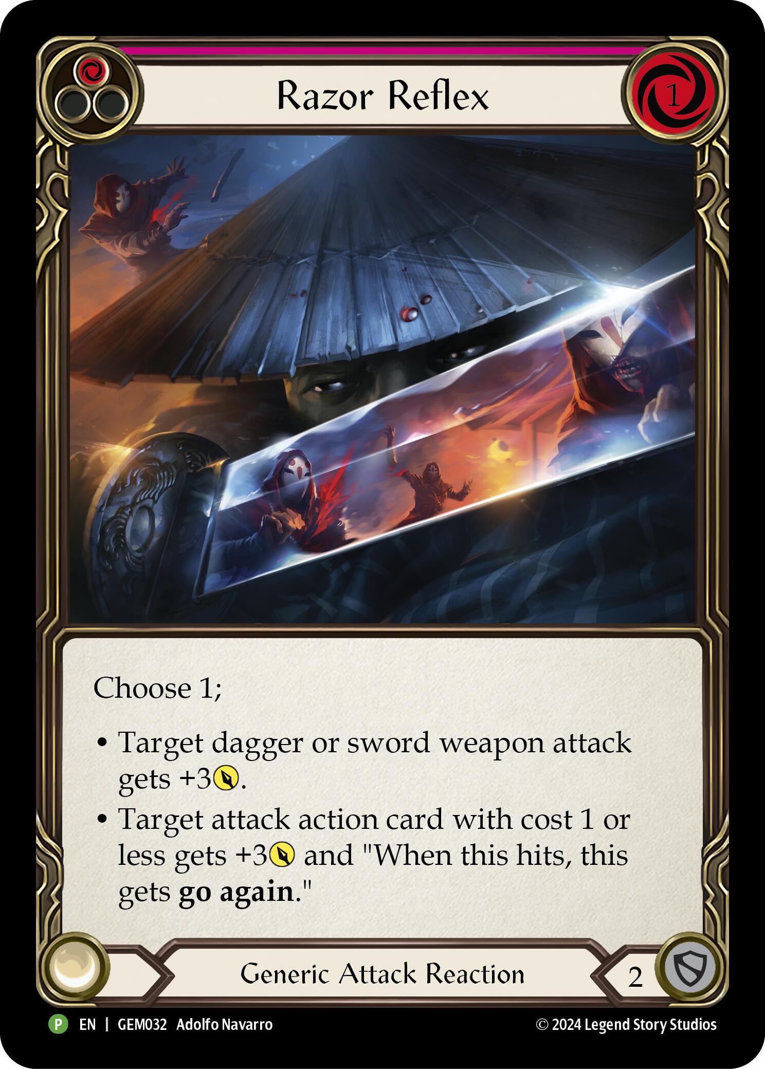 Razor Reflex (Red) [GEM032] (GEM Pack 1)  Rainbow Foil | Pegasus Games WI