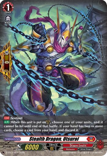 Stealth Dragon, Utsuroi (Foil) (D-PR/730EN) [D Promo Cards] | Pegasus Games WI