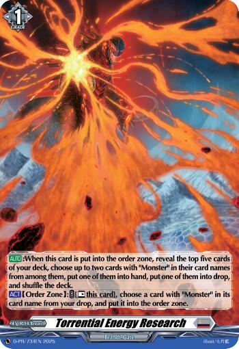 Torrential Energy Research (Foil) (D-PR/734EN) [D Promo Cards] | Pegasus Games WI